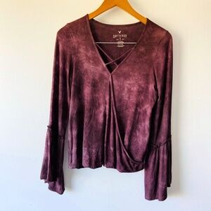 American Eagle Soft Tie Dye Top Size Small
